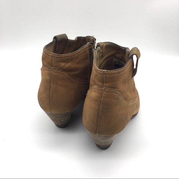 Frye Reina Brown Suede Booties - Picture 6 of 14